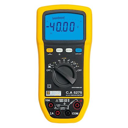 Chauvin Arnoux CA 5275 Digital Multimeter True RMS, AC Current, AC Voltage, Capacitance
