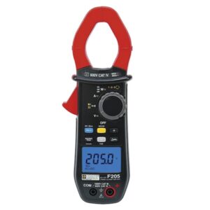 Chauvin Arnoux F205 AC/DC Clamp Meter, Max Current 600A ac, 900A dc CAT III 1000 V, CAT IV 600 V