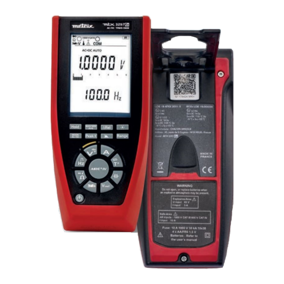 MTX 3297Ex Intrinsically Safe Multimeter