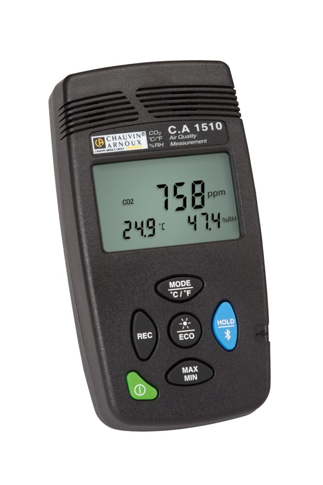 CA 1510 Black Indoor Air Quality Meter - Image 2