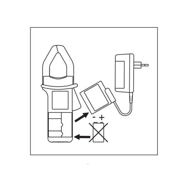 Mains Adapter for PAC10/PAC11/PAC12 and PAC20/PAC21/PAC22 Clamps