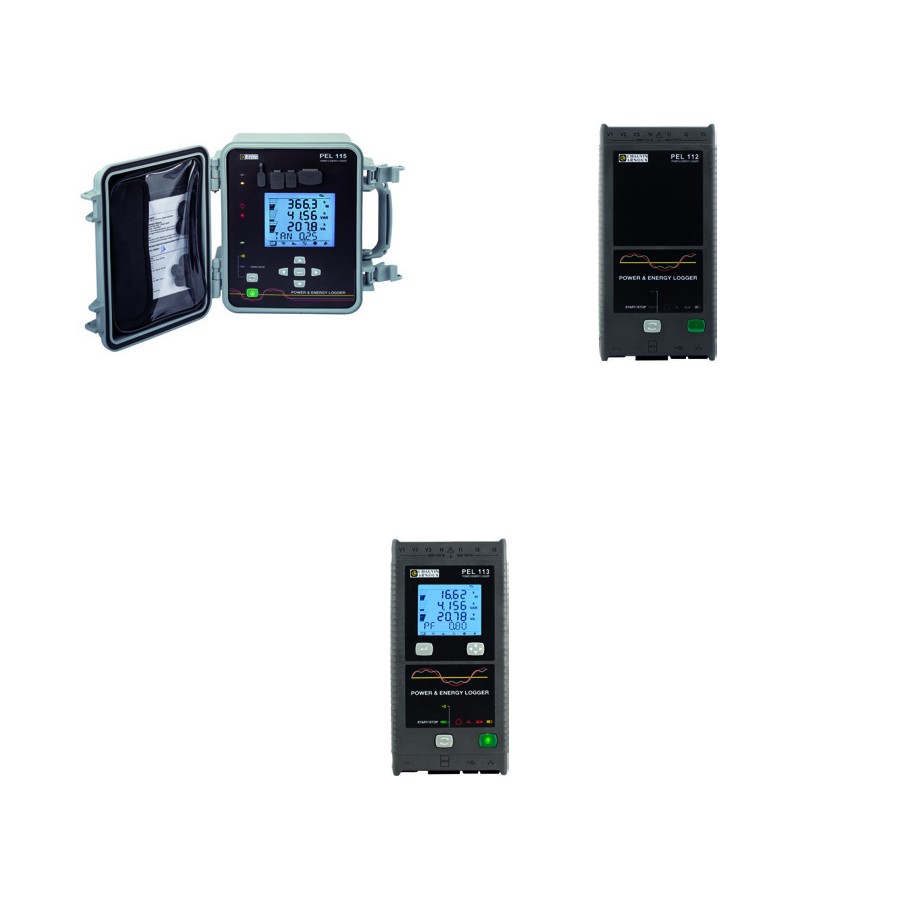 PEL 113 Logger Kit with Three MiniFlex MA194-350 Sensors and Mains Adapter